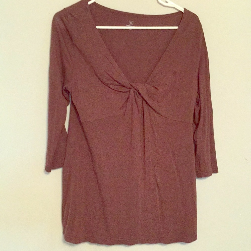 Gap maternity brown blouse
